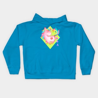 Unicorn pooping crystals super cute tee shirt Kids Hoodie